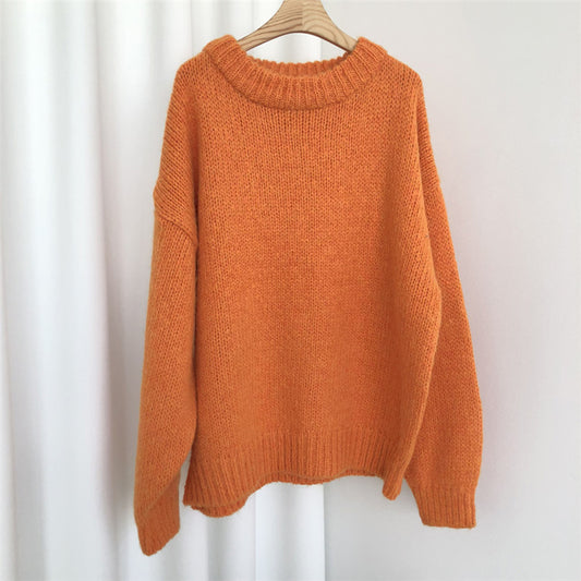 Candy Color Loose Sweater Women - Premium Truien & Vesten from My Store - Just €30.99! Shop now at KIYOO Royal Brand