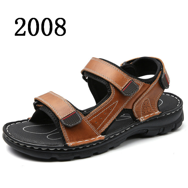 Summer Sandals Men's Velcro Sandals And Slippers - Premium Sandalen & Slippers from My Store - Just €46.68! Shop now at KIYOO Royal Brand