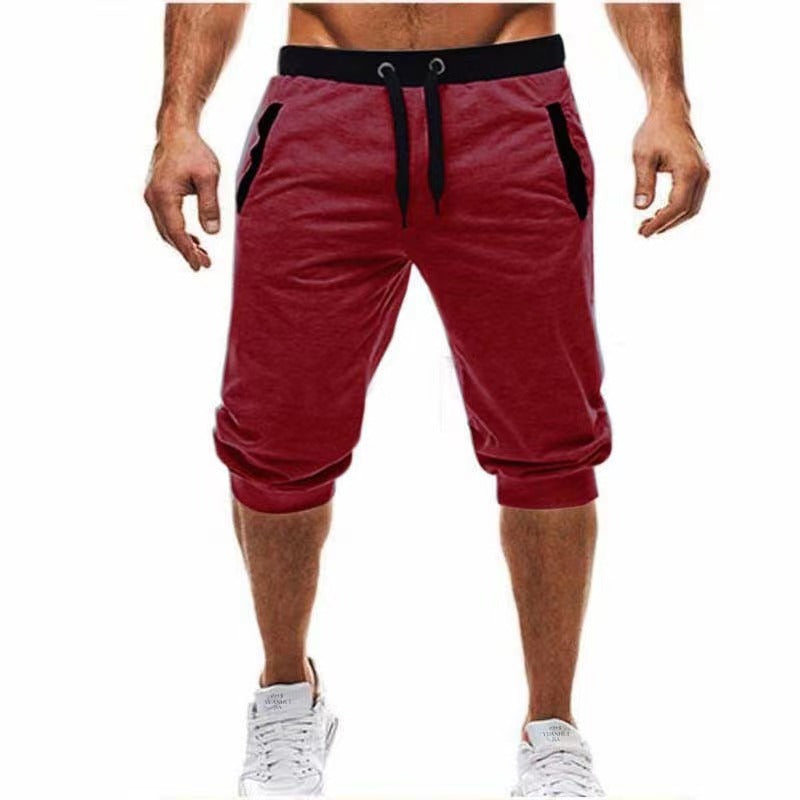 Summer New Wish Hot Hit Color Casual Cropped Trousers Sports Pants Men's Trousers - Premium korte broeken/shirts from My Store - Just €24.64! Shop now at KIYOO Royal Brand