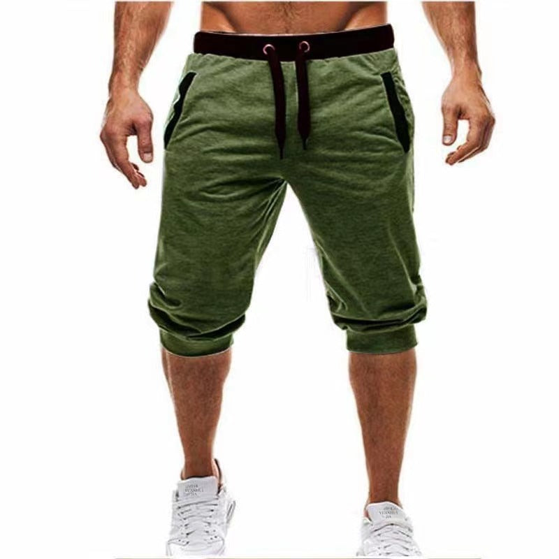 Summer New Wish Hot Hit Color Casual Cropped Trousers Sports Pants Men's Trousers - Premium korte broeken/shirts from My Store - Just €24.64! Shop now at KIYOO Royal Brand