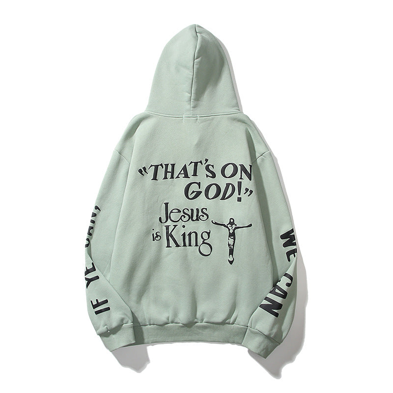 Letter Sleeve Hooded Sweater Couple Loose Hoodie All-match Jacket Tops For Men And Women - Premium Truien & Sweaters from My Store - Just €57.62! Shop now at KIYOO Royal Brand