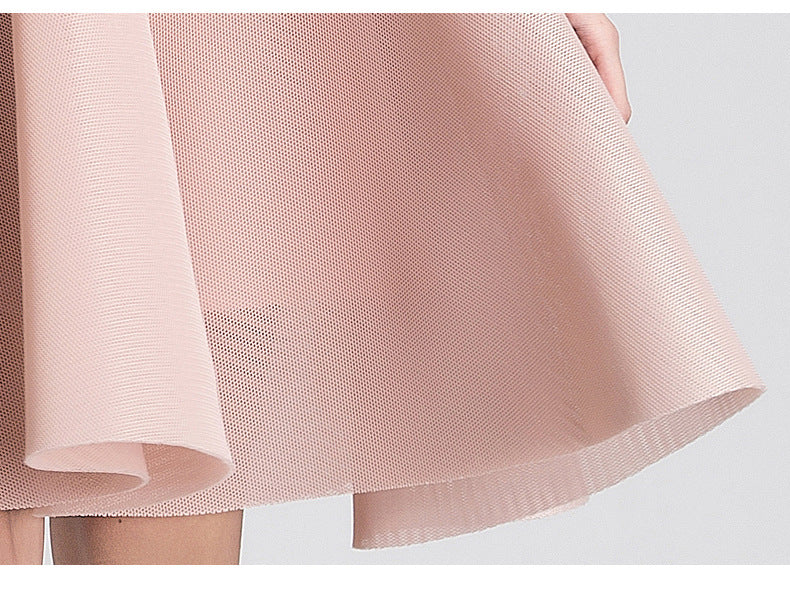 Net Yarn Dress A-line Umbrella Skirt High Waist Tutu Skirt Mini Dress - Premium Jurken from My Store - Just €111.64! Shop now at KIYOO Royal Brand