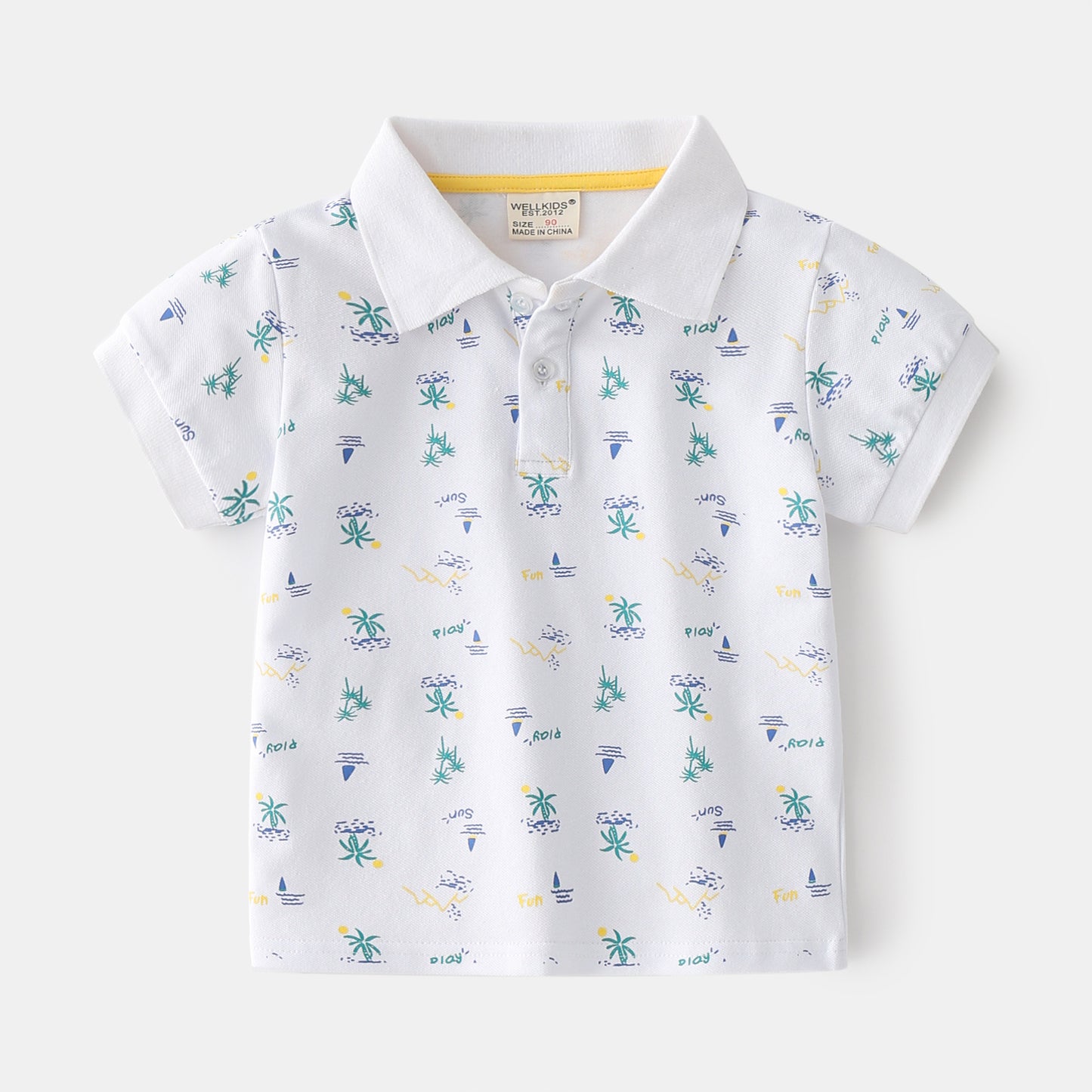 Summer Boys' Cotton Short-sleeved Polo Shirt - Premium T-shirt Jongens from My Store - Just €16.72! Shop now at KIYOO Royal Brand