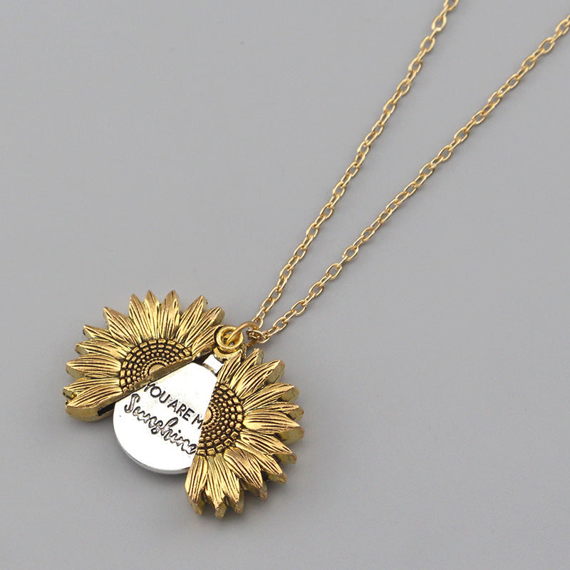 You Are My Sunshine Zonnebloem ketting dames