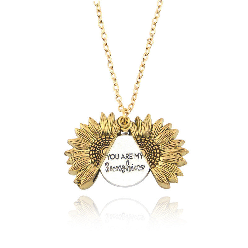 You Are My Sunshine Zonnebloem ketting dames