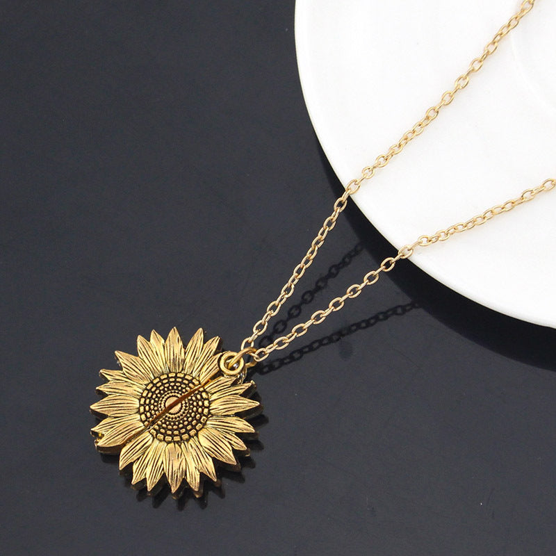 You Are My Sunshine Zonnebloem ketting dames