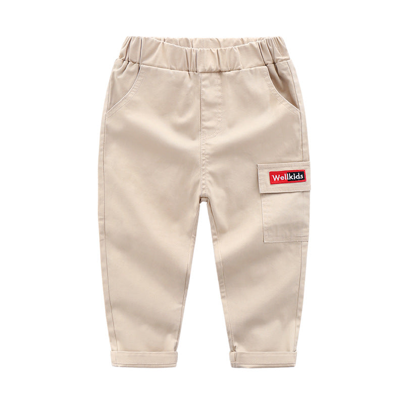 Children's cotton slim feet casual pants - Premium Jongens broeken from My Store - Just €19.85! Shop now at KIYOO Royal Brand