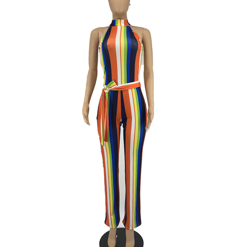 Women's Rainbow casual Jumpsuit - Premium jumpsuit from My Store - Just €47.35! Shop now at KIYOO Royal Brand