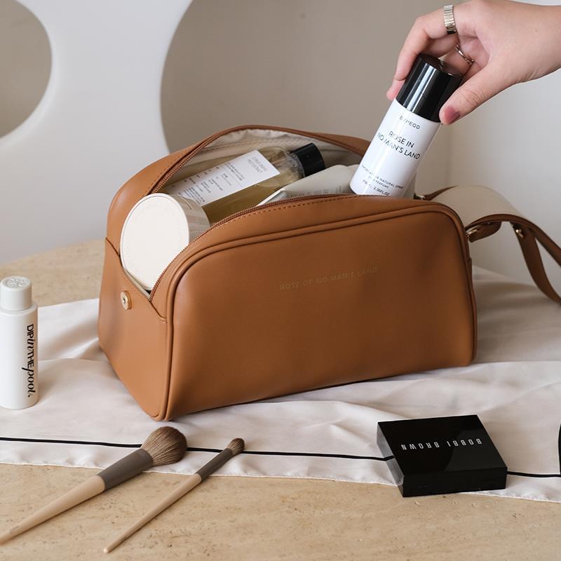 Double Zipper Toast Cosmetic Bag With Large Capacity - Premium Cosmetica from My Store - Just €42.68! Shop now at KIYOO Royal Brand