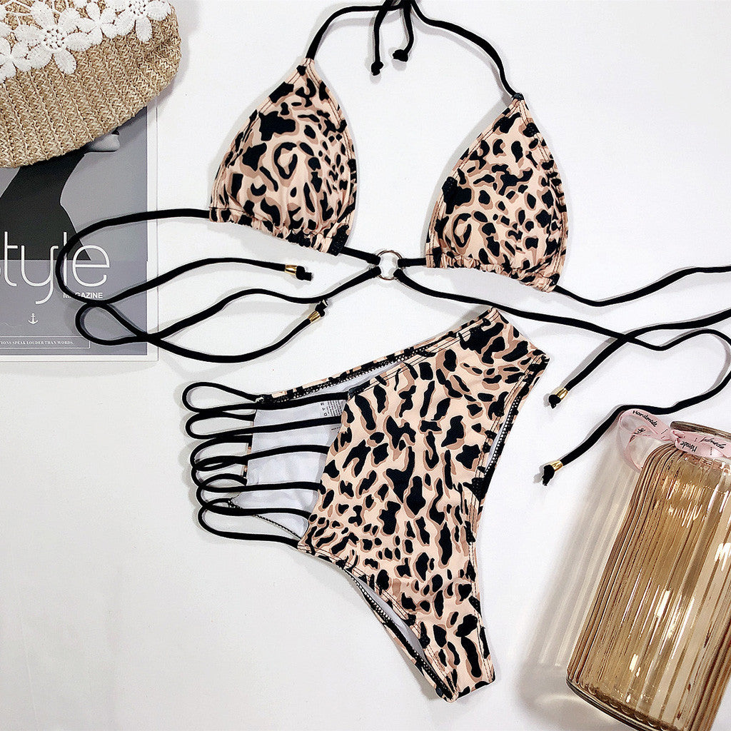 Leopard print swimsuit swimsuit bikini - Premium Badmode Dames from My Store - Just €48.96! Shop now at KIYOO Royal Brand