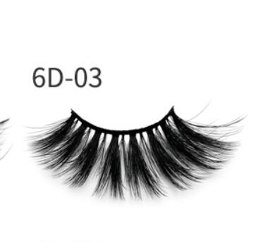 Nethong 25mm mink 6D three-dimensional messy cross-eye lashes