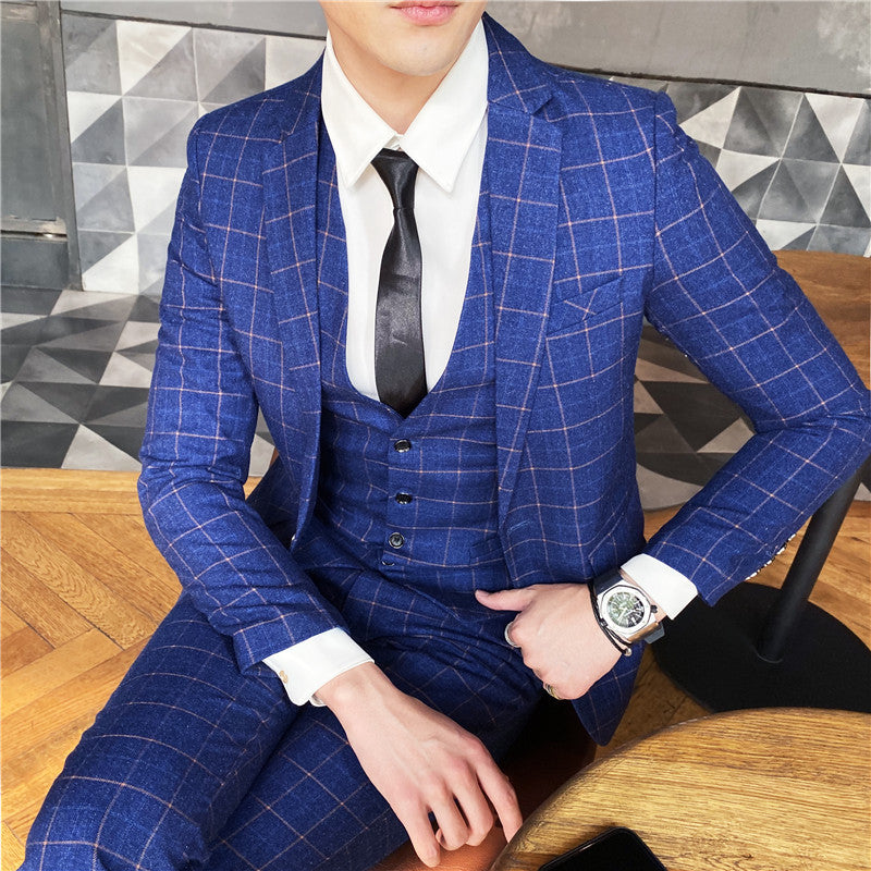 Plaid casual blazer - Premium Pakken & Stropdassen from My Store - Just €70.04! Shop now at KIYOO Royal Brand