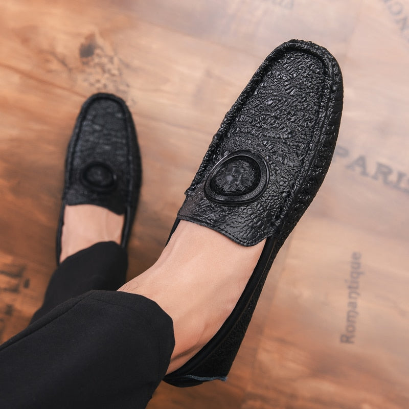 One-legged Soft Sole Lazy Casual Driving Men's Shoes - Premium Loafers from My Store - Just €68.88! Shop now at KIYOO Royal Brand