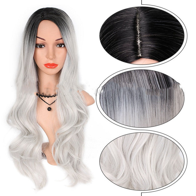 Wig foreign trade wig female gradient chemical fiber wig wig - Premium Pruiken/Waves from My Store - Just €24.76! Shop now at KIYOO Royal Brand