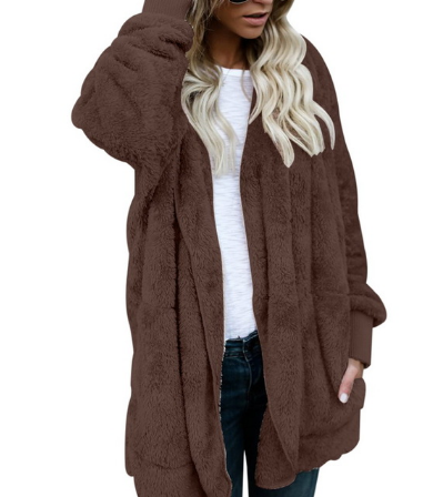 Women's Plush Warm Cotton Coat - Premium Dames Jassen from My Store - Just €27.76! Shop now at KIYOO Royal Brand