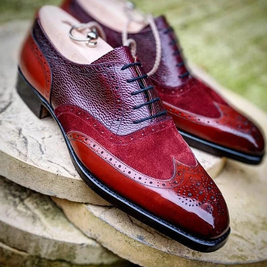 British style carved lace Goodyear breathable high-end men's shoes - Premium veterschoenen from My Store - Just €58.66! Shop now at KIYOO Royal Brand