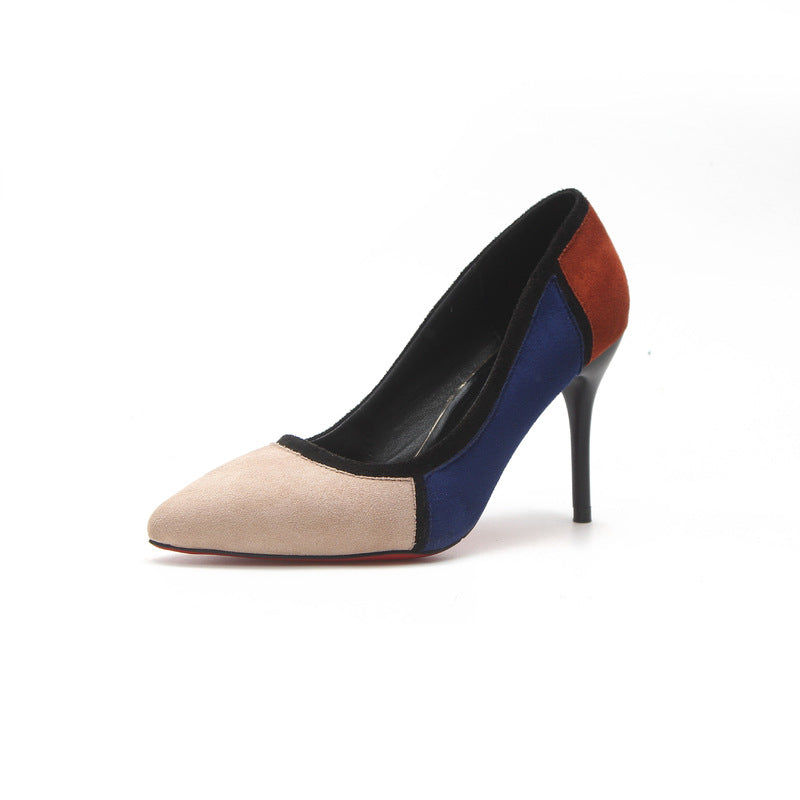 Colorblock high heels - Premium Hakken from My Store - Just €28.49! Shop now at KIYOO Royal Brand