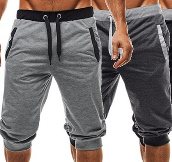 Summer New Wish Hot Hit Color Casual Cropped Trousers Sports Pants Men's Trousers - Premium korte broeken/shirts from My Store - Just €24.64! Shop now at KIYOO Royal Brand