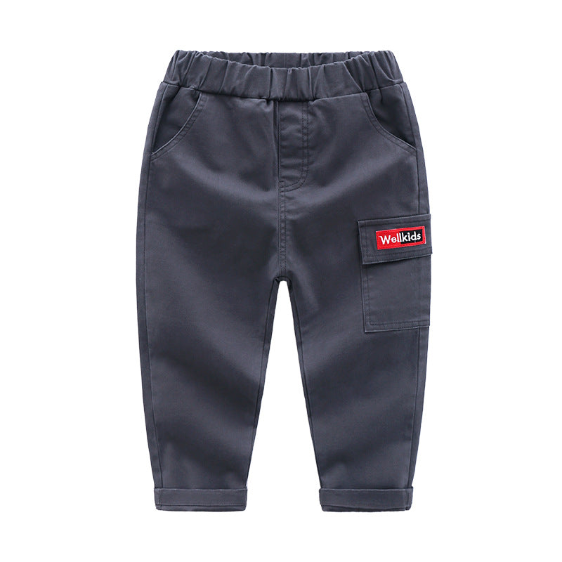 Children's cotton slim feet casual pants - Premium Jongens broeken from My Store - Just €19.85! Shop now at KIYOO Royal Brand