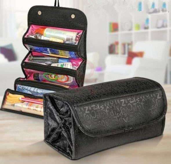 Cosmetic Bag Makeup Tools Bag Fashion Female Makeup Hanging Loop Women Toiletries Case Jewelry Organizer Zipped Compartment - Premium Cosmetica from My Store - Just €14.05! Shop now at KIYOO Royal Brand