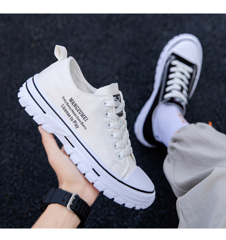 Summer New Lightweight Breathable Low Top Board Shoes Fashion Canvas Shoes Korean Style Trendy Hong Kong Style Casual Men's Shoes - Premium Dames sportschoenen from My Store - Just €41.73! Shop now at KIYOO Royal Brand