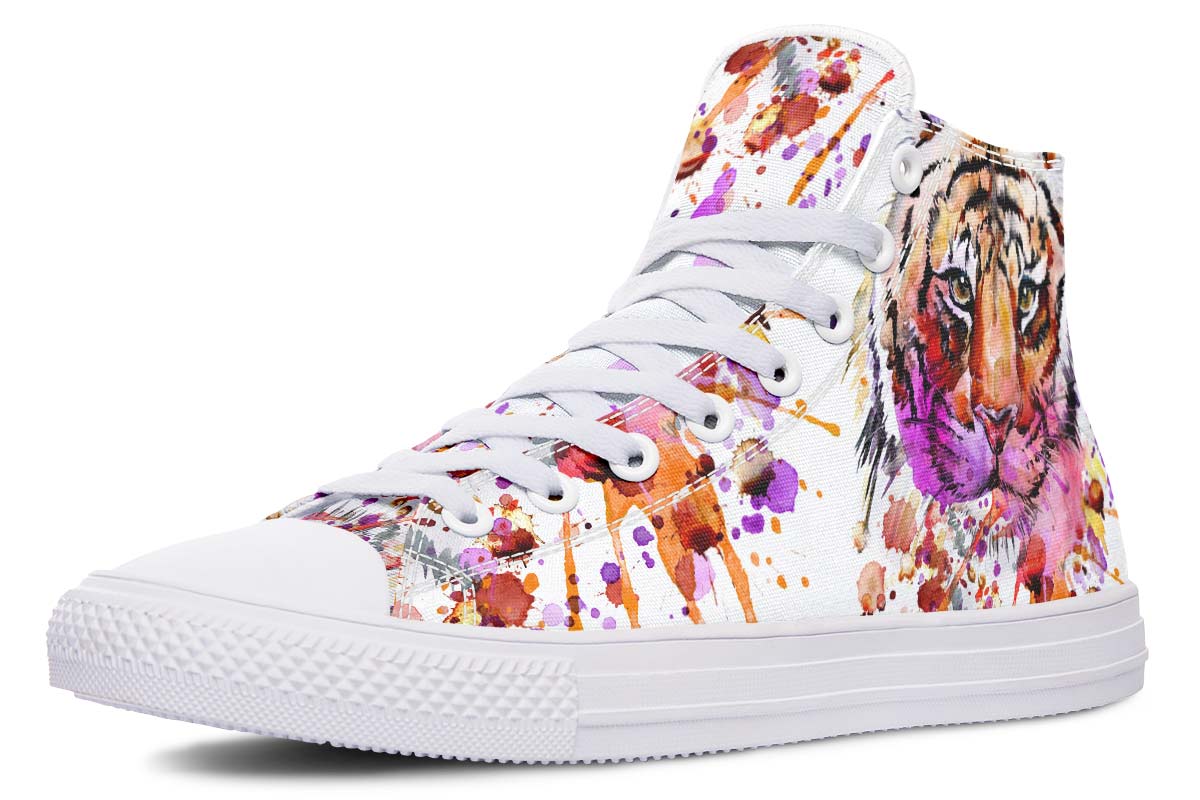 Printed Couple High-top Canvas Shoes - Premium Dames sportschoenen from My Store - Just €98.06! Shop now at KIYOO Royal Brand