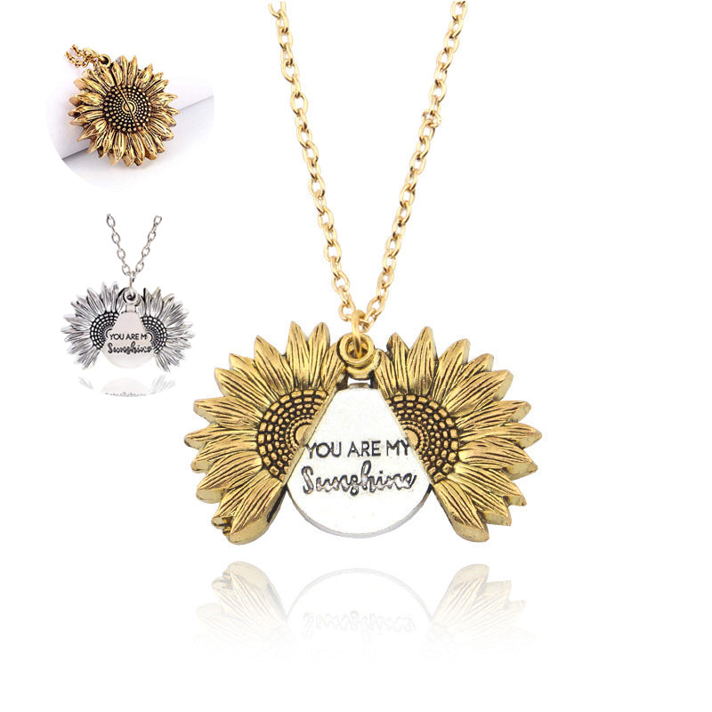 You Are My Sunshine Zonnebloem ketting dames