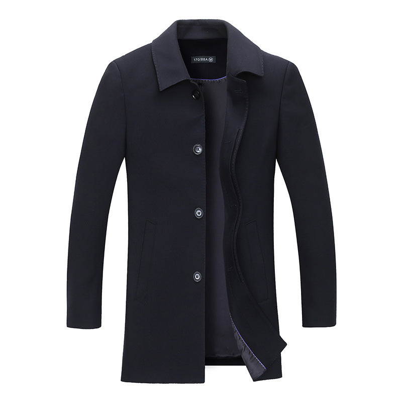 Suit collar cardigan middle-aged men trendy long-sleeved shirt - Premium Jassen from My Store - Just €98.36! Shop now at KIYOO Royal Brand