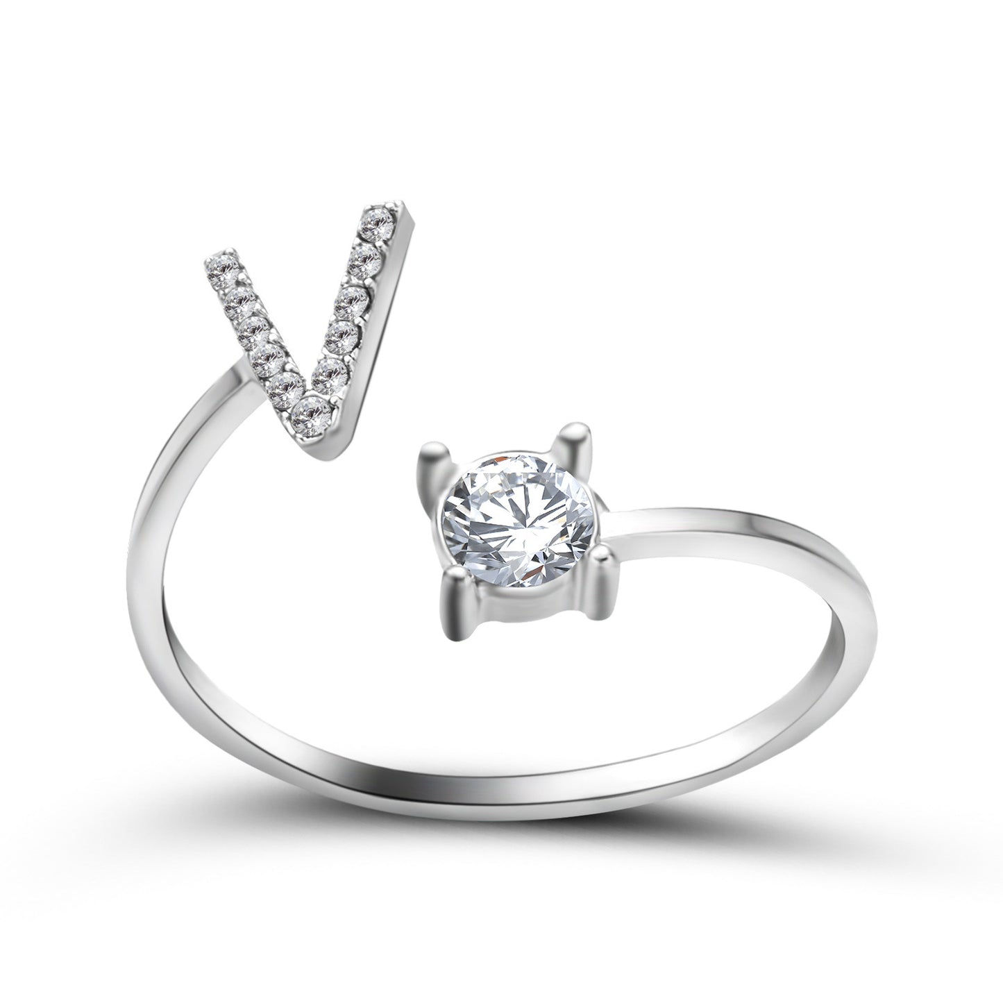 verstelbare 26 beginletter ring voor vrouwen - Premium dames sieraden from KIYOO Royal Brand - Just €13.70! Shop now at KIYOO Royal Brand