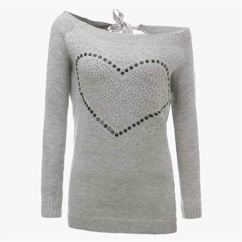 Women knitted pullover sweater