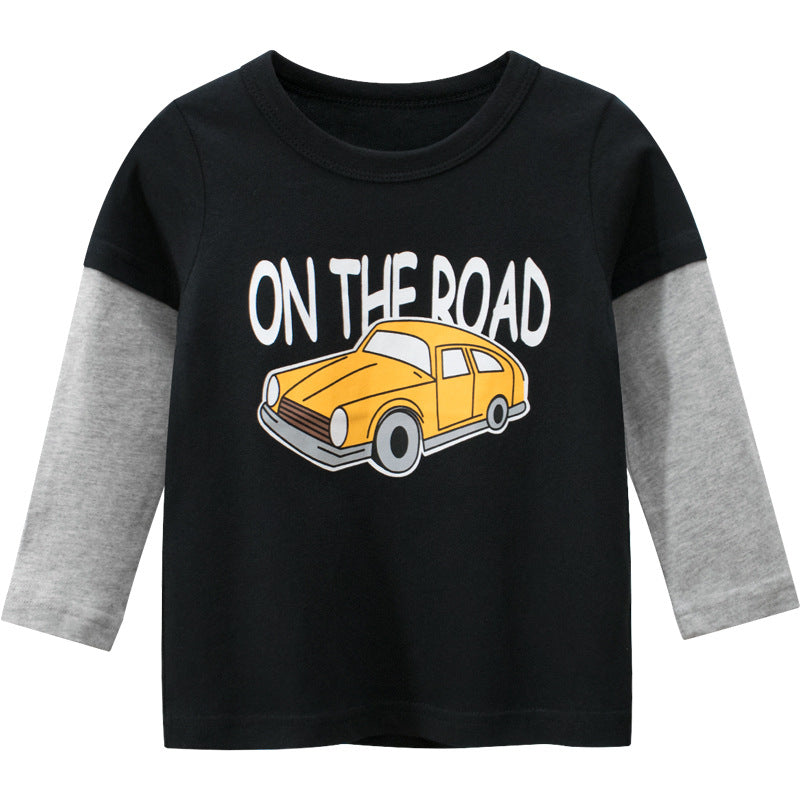 Boys Long Sleeve T-shirt Baby Clothes Children's Clothing - Premium T-shirt Jongens from My Store - Just €15.85! Shop now at KIYOO Royal Brand