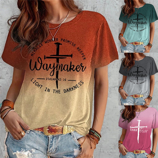 Zomer T-shirt met korte mouwen - Premium topjes/shirt from My Store - Just €28.37! Shop now at KIYOO Royal Brand