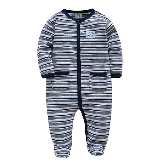 Gestreepte nieuwe babykleertjes - Premium babykleding from My Store - Just €19.32! Shop now at KIYOO Royal Brand