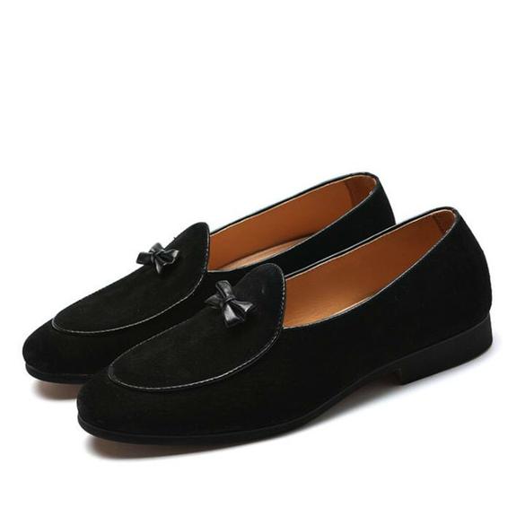 Men's leather shoes personality butterfly tassel fashion leather peas shoes - Premium Loafers from My Store - Just €83.69! Shop now at KIYOO Royal Brand