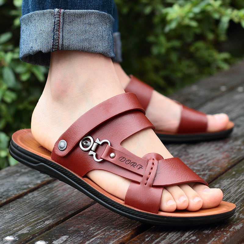 men's sandals fashion beach shoes slippers - Premium Sandalen & Slippers from My Store - Just €42.41! Shop now at KIYOO Royal Brand