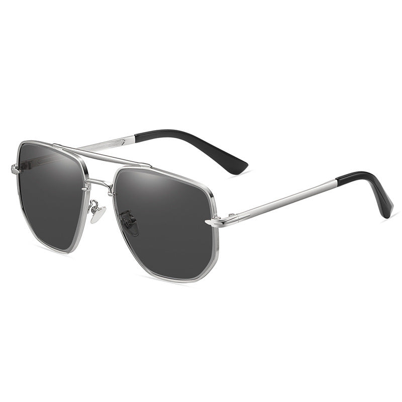 Men's Double Bridge Gradient Cut Sunglasses - Premium Zonnebrillen from My Store - Just €23.01! Shop now at KIYOO Royal Brand