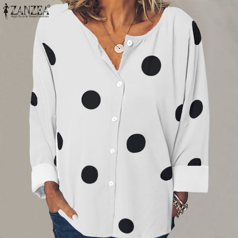 Women Print Blouse - Premium Blouses from My Store - Just €43.94! Shop now at KIYOO Royal Brand