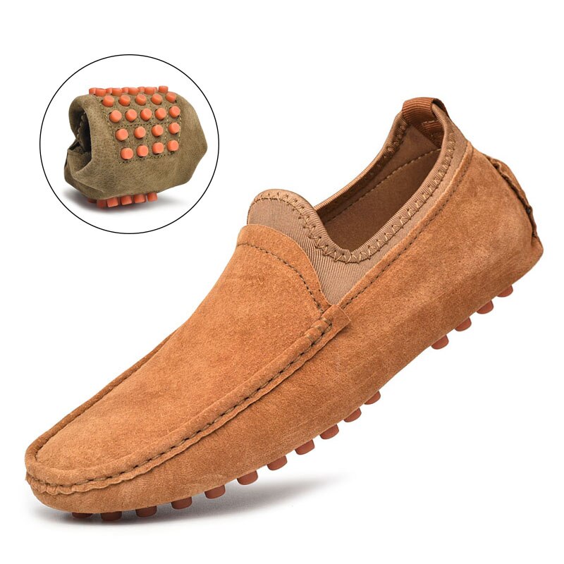 Casual Shoes Men Summer Moccasins Slip On Breathable Plus-Size Genuine-Leather - Premium Loafers from My Store - Just €68.19! Shop now at KIYOO Royal Brand