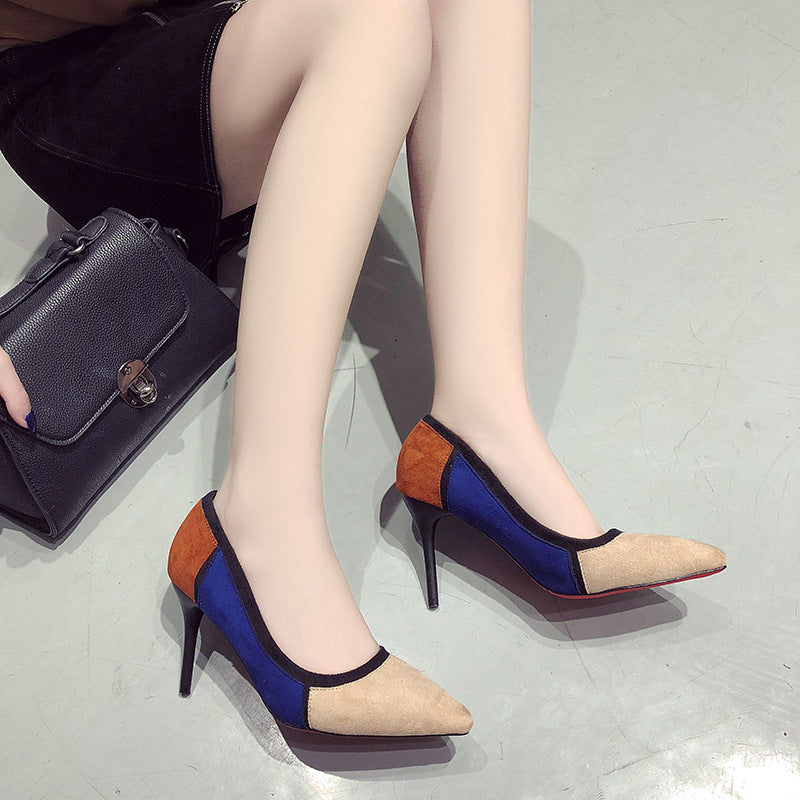 Colorblock high heels - Premium Hakken from My Store - Just €28.49! Shop now at KIYOO Royal Brand