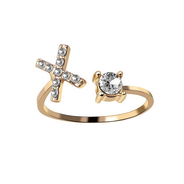 verstelbare 26 beginletter ring voor vrouwen - Premium dames sieraden from KIYOO Royal Brand - Just €13.70! Shop now at KIYOO Royal Brand