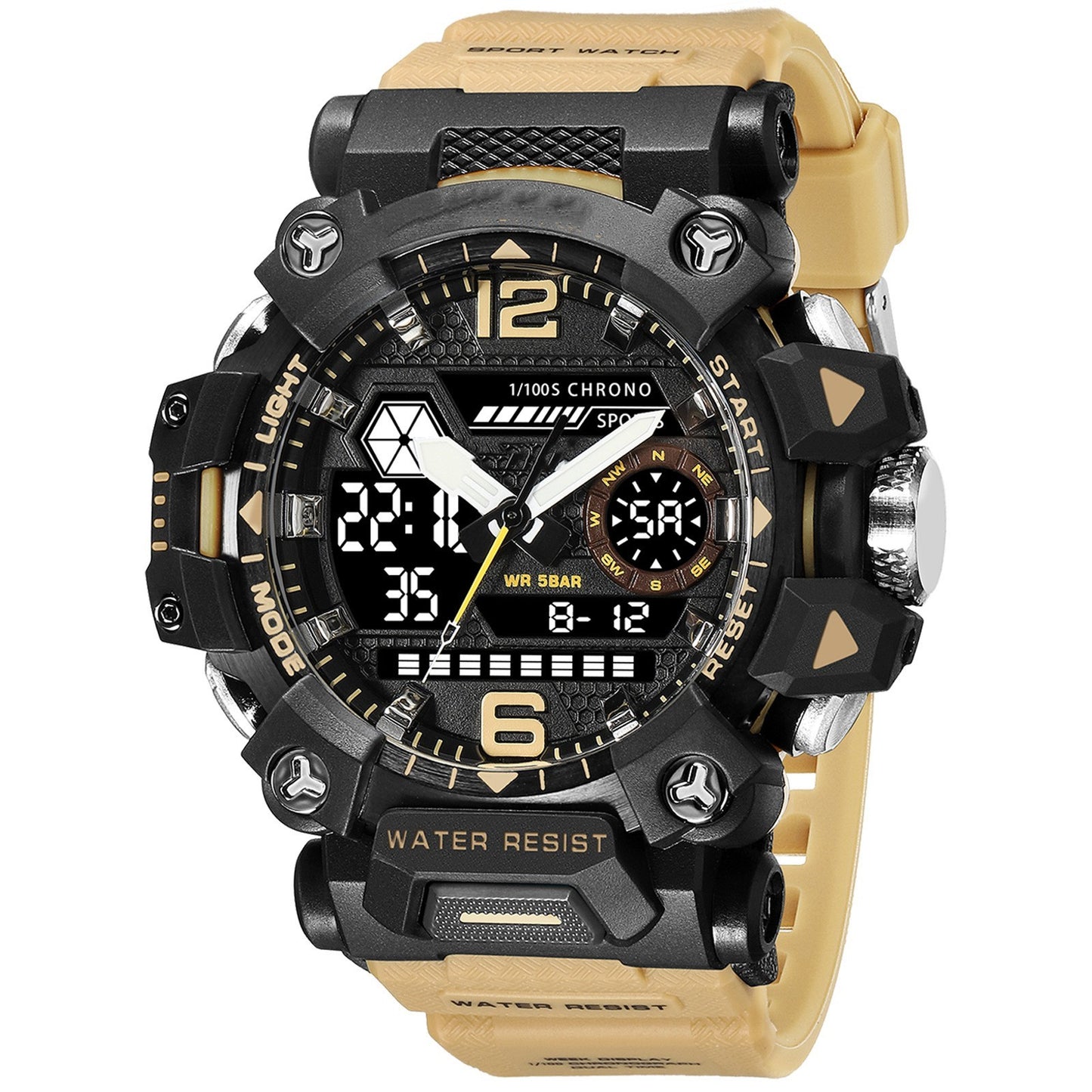 Men's Luminous Waterproof Outdoor Electronic Watch