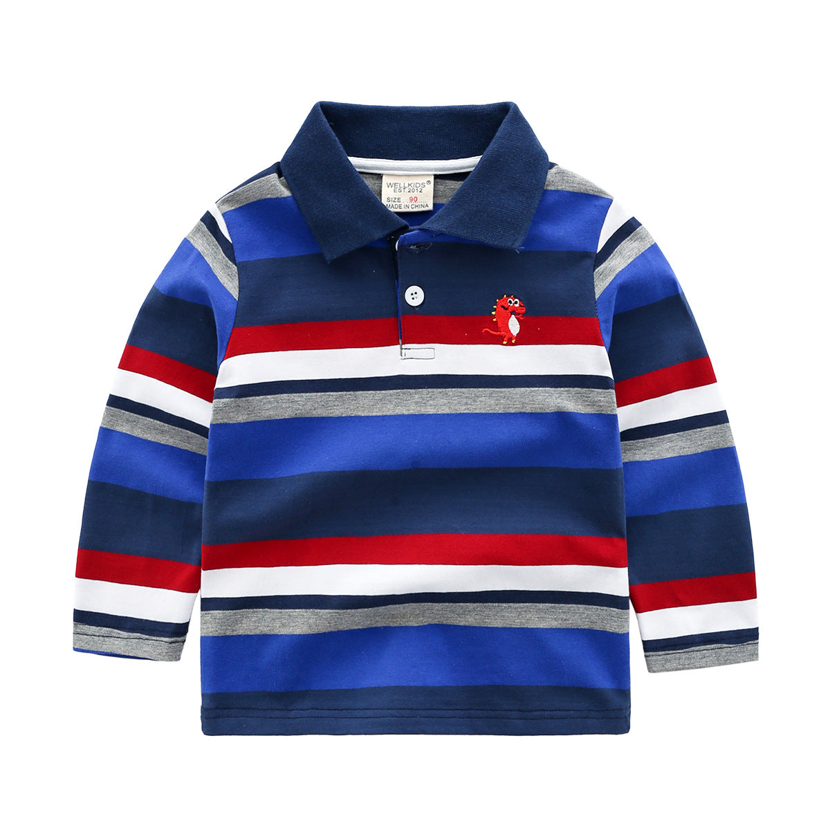 Boys striped long sleeve T-shirt - Premium T-shirt Jongens from My Store - Just €24.04! Shop now at KIYOO Royal Brand