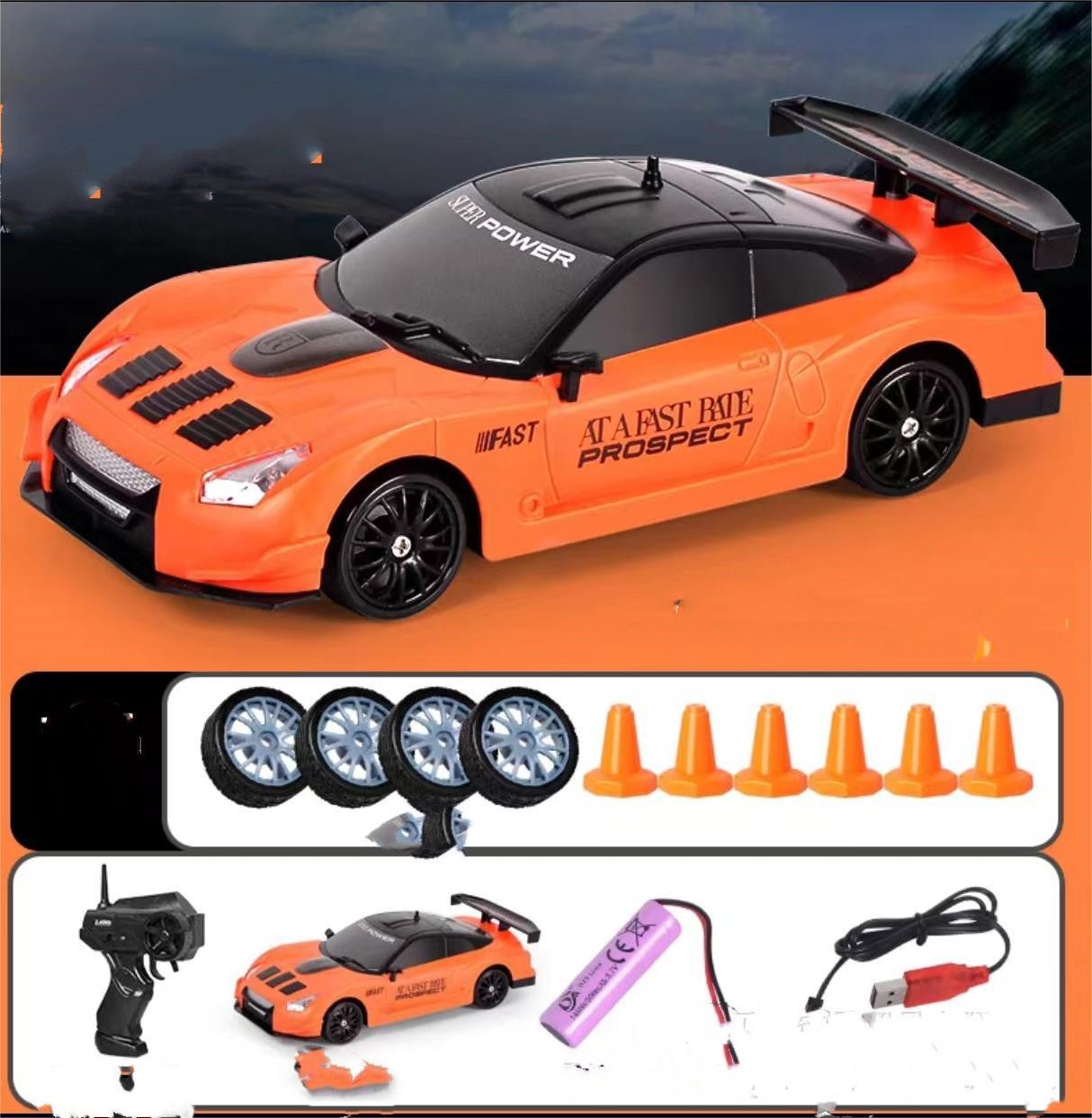 2.4G Drift Race Auto 4WD met afstandsbediening GTR Model AE86 - Premium Kinder speelgoed from My Store - Just €58.56! Shop now at KIYOO Royal Brand