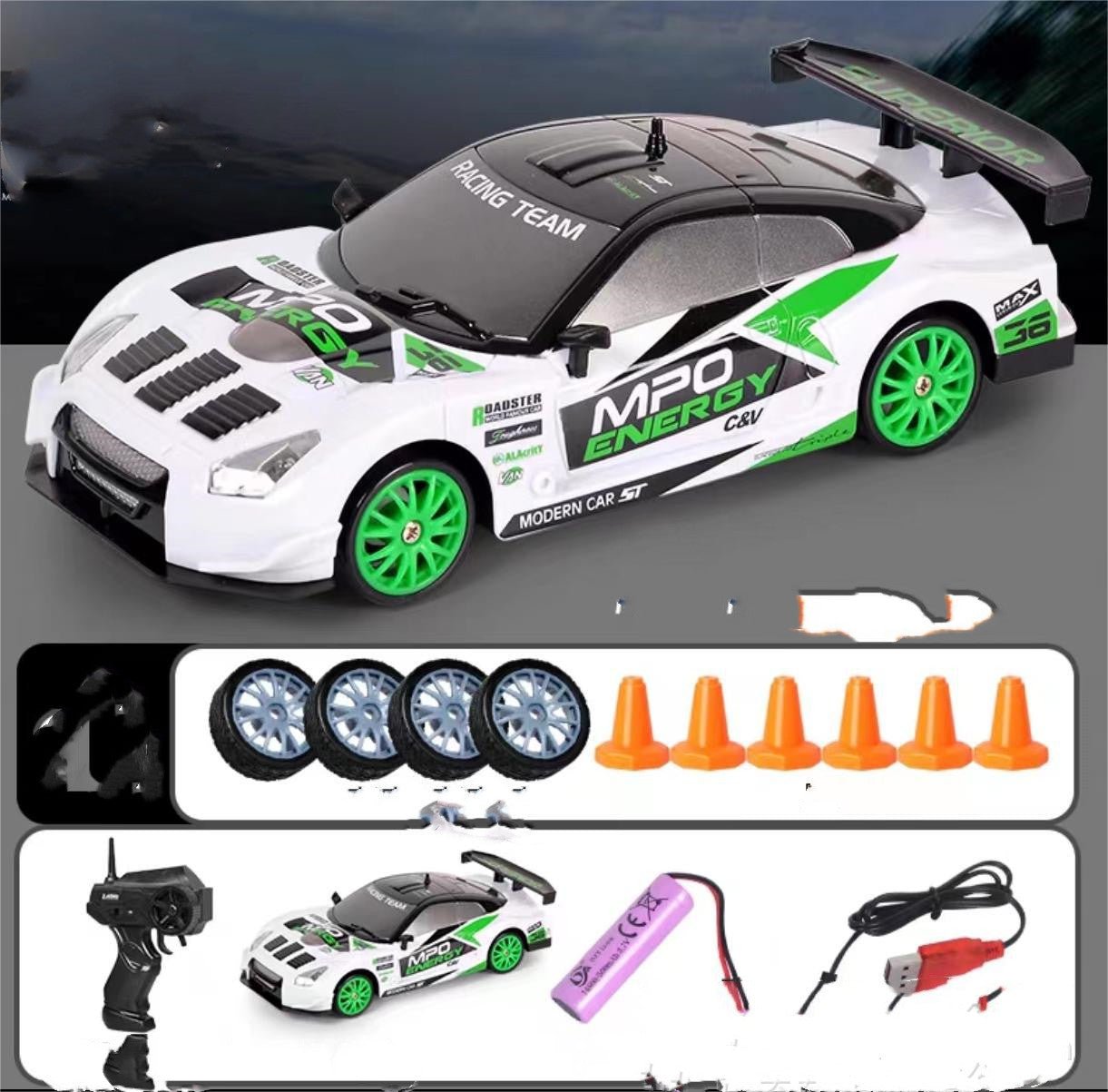 2.4G Drift Race Auto 4WD met afstandsbediening GTR Model AE86 - Premium Kinder speelgoed from My Store - Just €58.56! Shop now at KIYOO Royal Brand