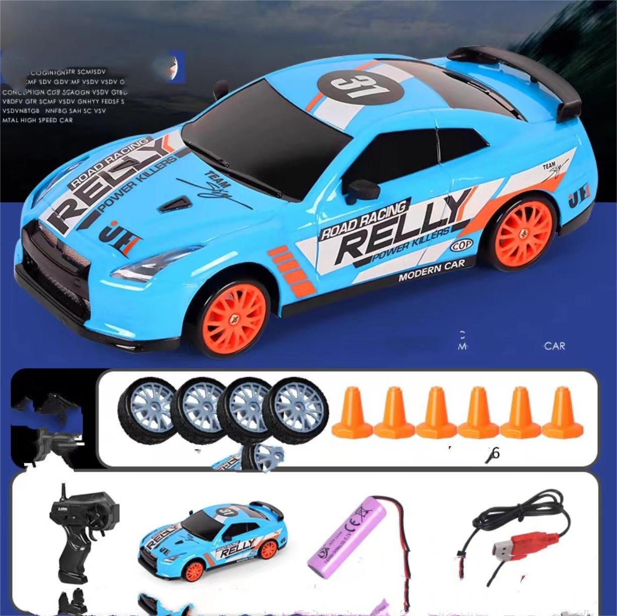 2.4G Drift Race Auto 4WD met afstandsbediening GTR Model AE86 - Premium Kinder speelgoed from My Store - Just €58.56! Shop now at KIYOO Royal Brand