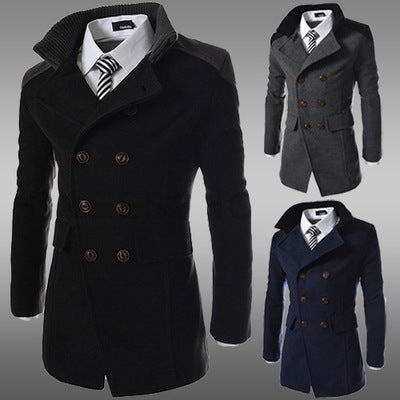 Double faced warm coat - Premium Jassen from My Store - Just €53.09! Shop now at KIYOO Royal Brand