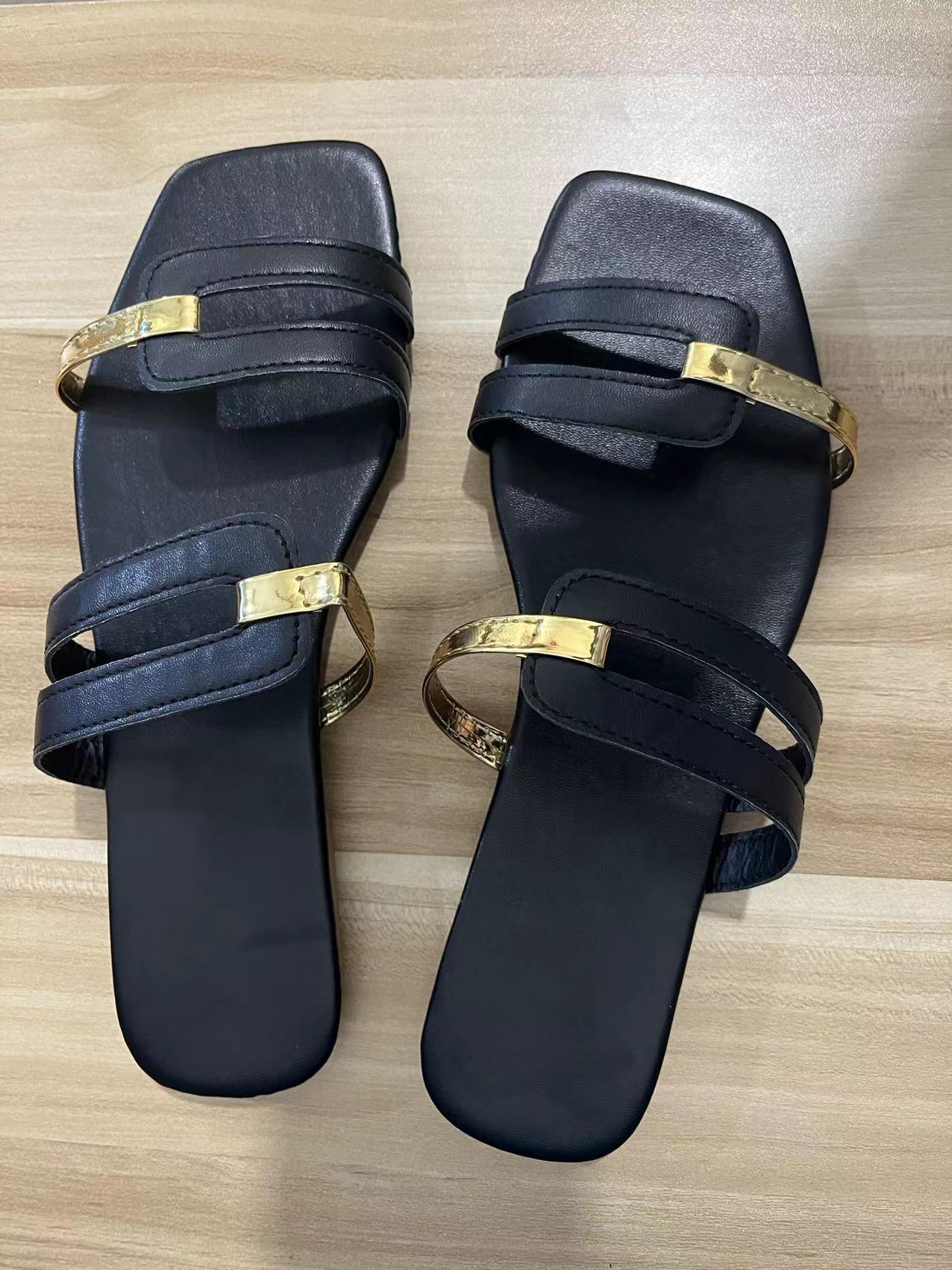 Women's Color Matching Fashionable Flat Bottomed Sandals And Slippers - Premium Sandalen from My Store - Just €32.10! Shop now at KIYOO Royal Brand