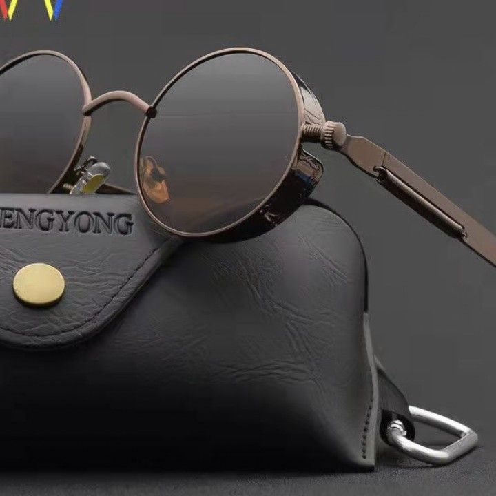 Classic Gothic Steampunk Sunglasses Polarized Men Women - Premium Zonnebrillen from My Store - Just €18.04! Shop now at KIYOO Royal Brand