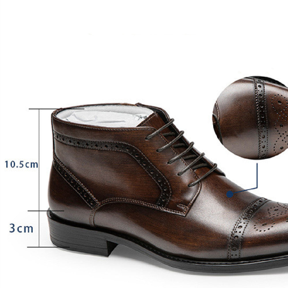 Men's Business Suit Leather  Boots - Premium Boots from My Store - Just €273.49! Shop now at KIYOO Royal Brand