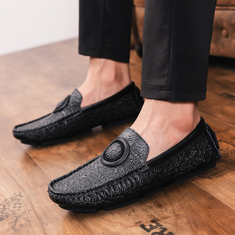 One-legged Soft Sole Lazy Casual Driving Men's Shoes - Premium Loafers from My Store - Just €68.88! Shop now at KIYOO Royal Brand